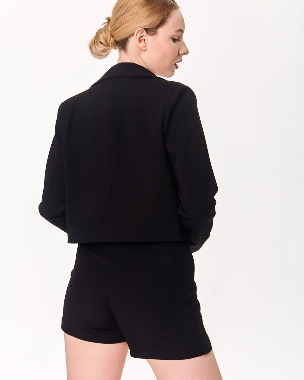 Asymmetrical Skort with Overlap Front Red