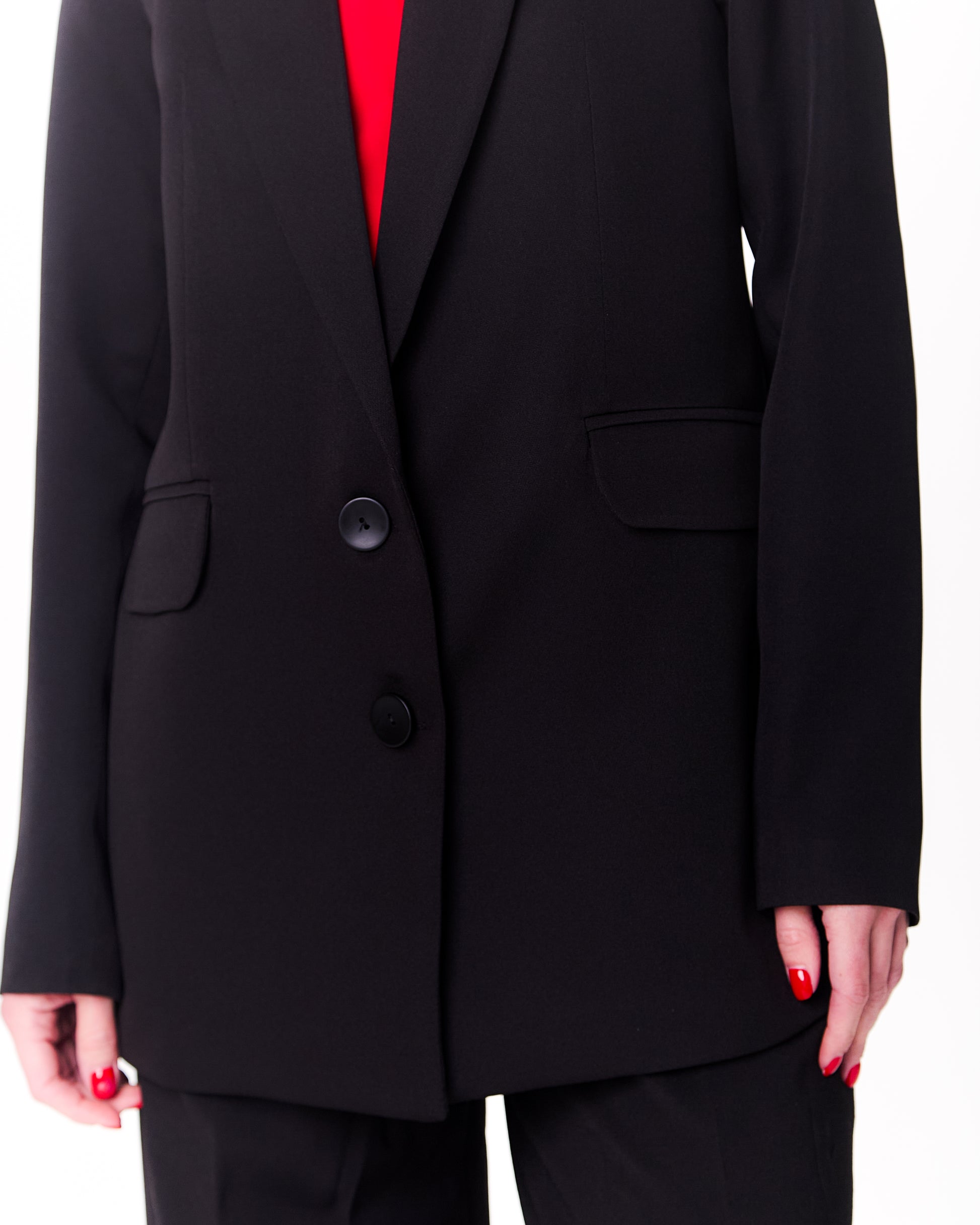 Woman's Jacket-Pants Black Suit